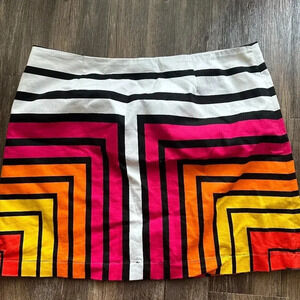 Worthington Women’s Bold Geometric Print A-Line Skirt – Size 16